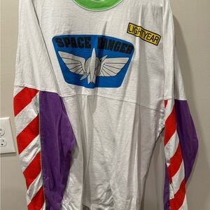 Space Ranger Long Sleeve Shirt - White, Red, Purple